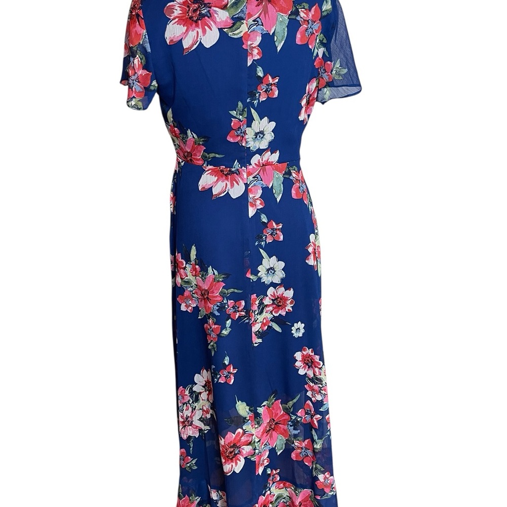 Kensie Navy Floral Midi Dress - Picture 8 of 10